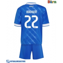 Fotballdrakt Barn Real Madrid Antonio Rudiger #22 Tredjedraktsett 2025-26 Kortermet (+ Korte bukser)